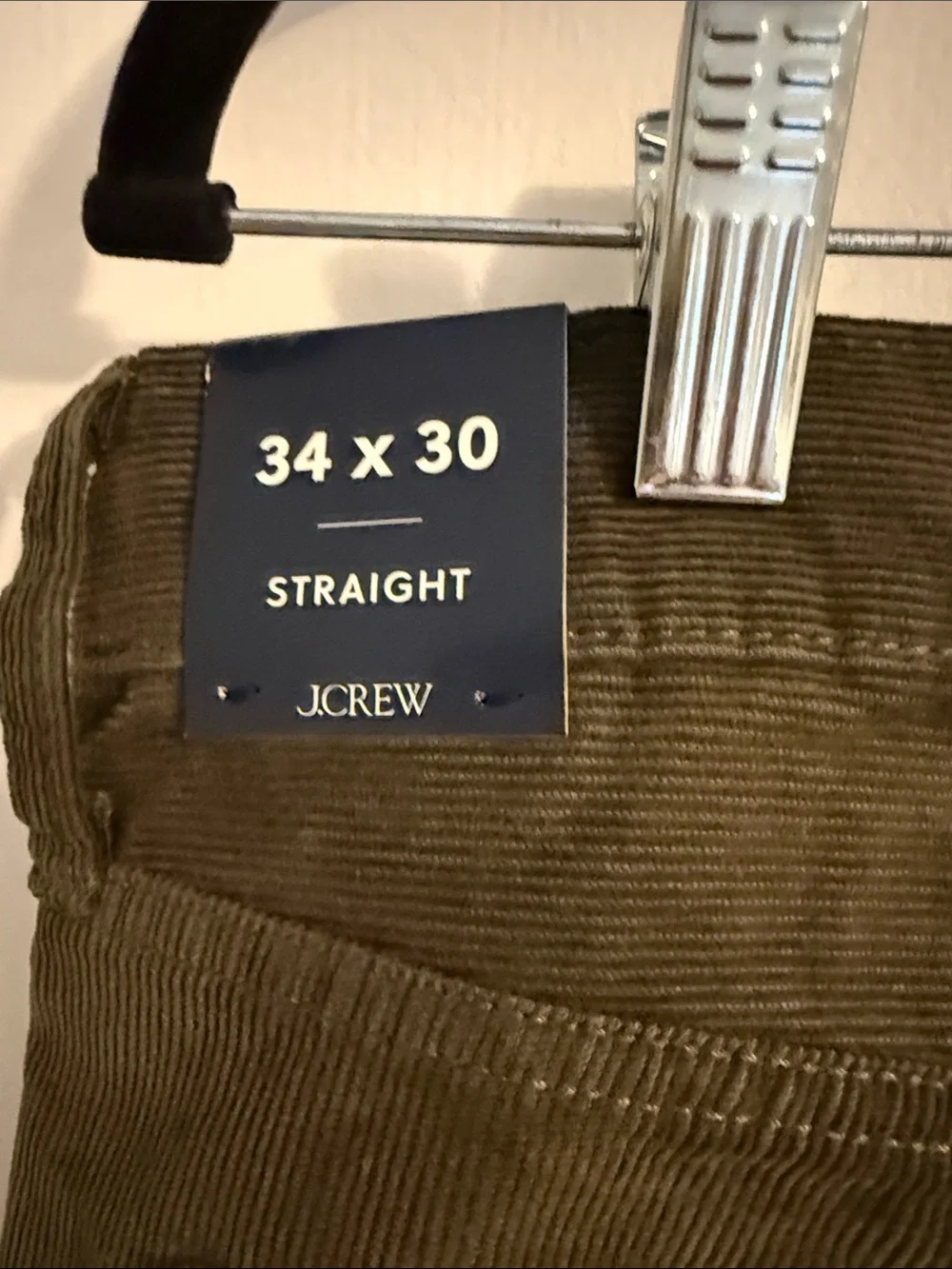 J. Crew Olive Green Corduroy Pants for Men